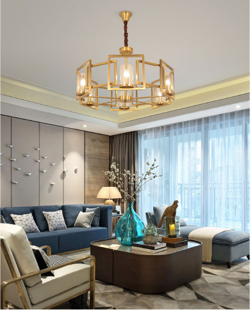 Đèn chùm pha lê hiện đại